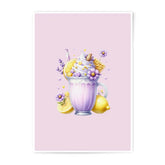 Lavender Lemonade Photographic Prints, Whimsical Drink Art, Kitchen Decor, Unique Wall Art, Colorful Food Print, Home Decor, Floral Print - Tawshia